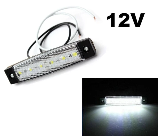 4X 6 LED Arancio Luci Ingombro Laterali Rimorchio Indicatore Camion 12V 24V - Foto 2