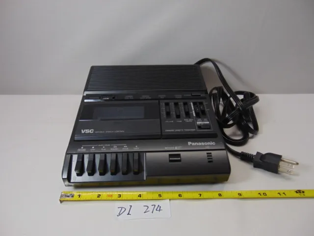 Panasonic Cassette Transcriber VSC Variable Speech Control RR-830 TESTED Works