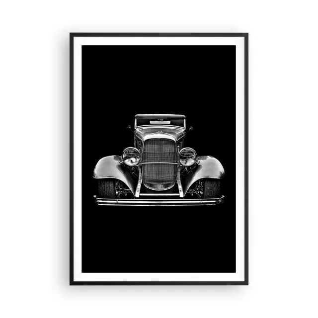 Affiche Poster 70x100cm Tableaux Image Photo Rétro Voiture Classique Wall Art