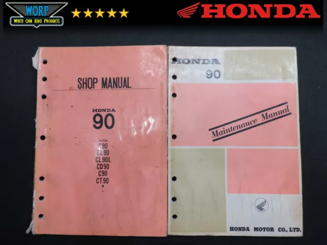 Genuine Oem Honda Ct C Cd Cl S 90 Service Repair Manual Shop Guide Book