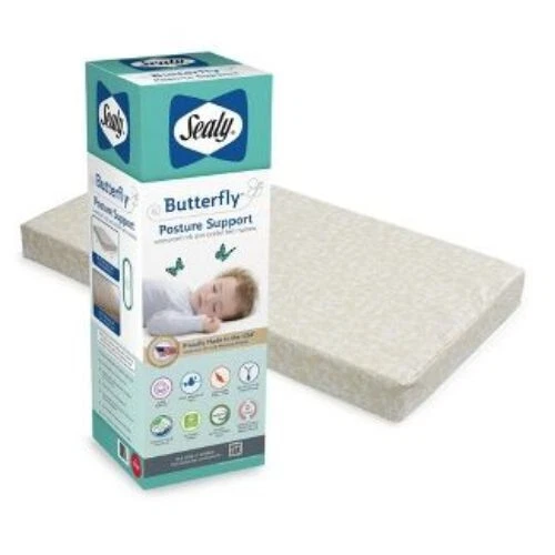 Sealy Butterfly Premium Firm Crib Mattress and Toddler Mattress 1797