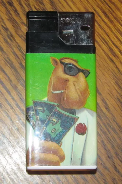 Joe Cool Camel Lights Cigarette Advertising Disposible Tokai Lighter Money Cash