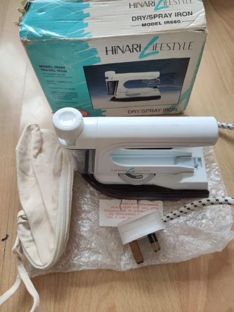 Boxed Hinari Lifestyle Dry/Spray Travel Iron