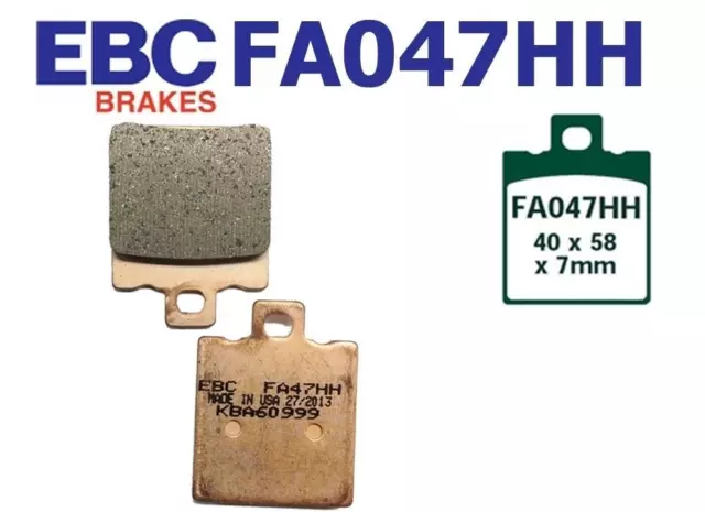 EBC Bremsbeläge FA047HH für Cagiva Mito 125 MK2 7 Gang 8P