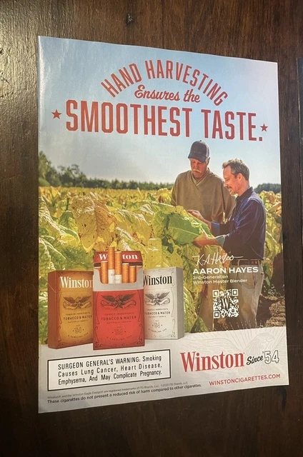 Winston | Art | 978 Winston Filter Cigarettes Vintage Print Ad Man Linen Shirt 7s Fashion Art