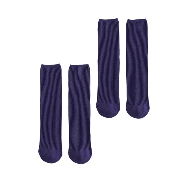 2 Pairs Parent Child Socks Boys Socks Cotton Socks Boys Double Needle