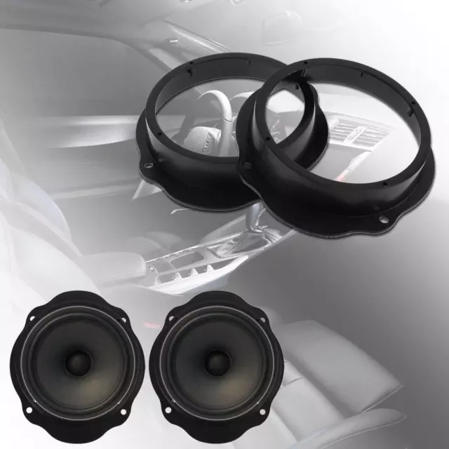 2pcs 6.5in Car Speaker Spacers Universal Front Door Gasket for Ford Focus 2