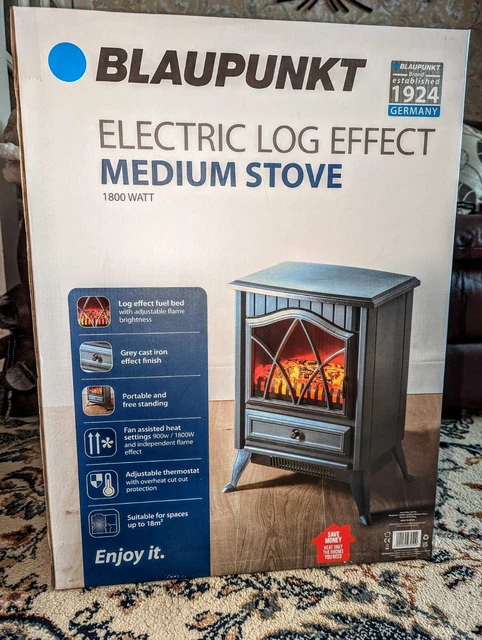 BLAUPUNKT ELECTRIC FIREPLACE Suite. Fire and Surround. 1800w Adjustable  Heater £90.00 - PicClick UK