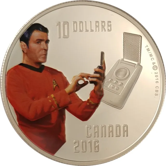 2016 $10 Fine Silver Coin - Star Trek: Scotty