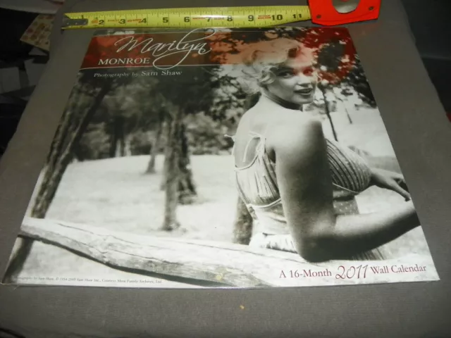2011 Marilyn Monroe Wall Calendar 16 Month Sealed NIP  by Sam Shaw-SEALED