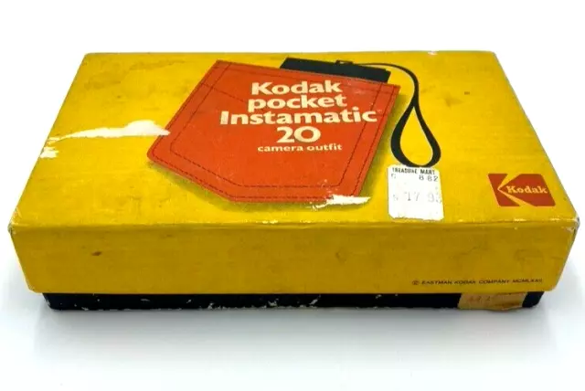 Vintage Collectible Kodak Instamatic 20 Pocket Film Camera 1972 w/ Original Box