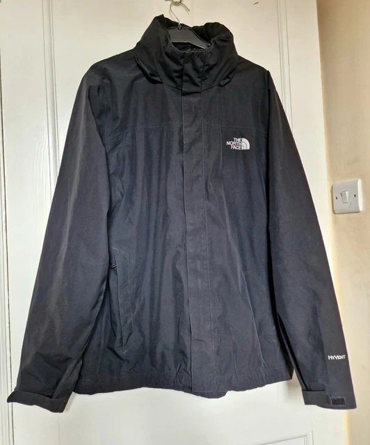The North Face Hyvent giacca grande impermeabile cappotto isolato nero