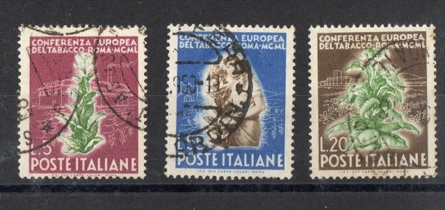 ITALIE: SERIE DE 3 TIMBRES OBLIT N°567/569 Cote: 45€