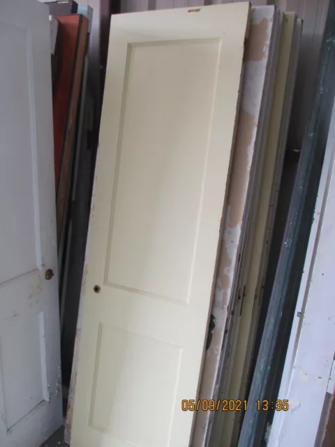 Antique Vintage 2 Panel Interior Door Painted  22 3/4 X 78 3/4 We Ship!!!!!!!!!!
