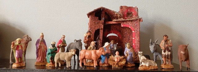 Ancien Santon De Crèche Devineau Taille 2 – Figurine Vintage