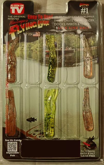 6'' Alex Langer's Flying Lure Kit, Fishing. Includes 16 Lures, 2 Saltwater  Hooks