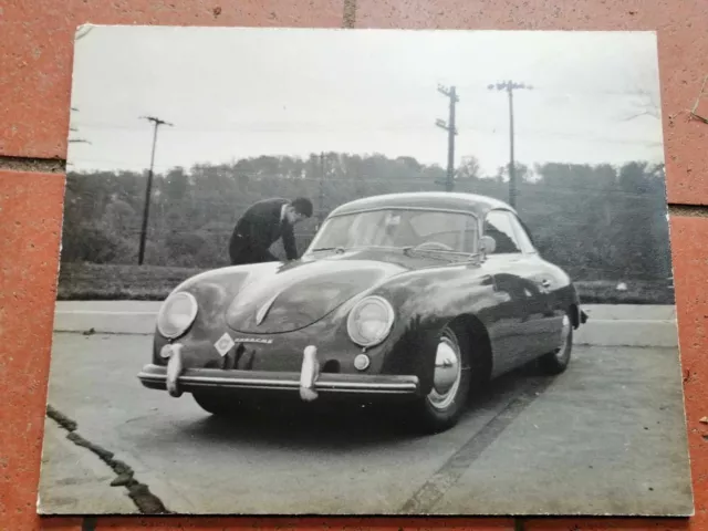 original  large period photo PORSCHE at Capital Car Club of WASHINGTON 1954