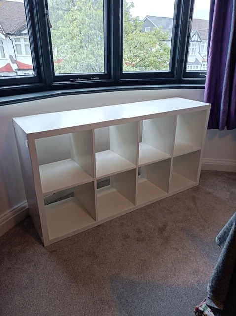 IKEA KALLAX WHITE Shelving Display Bookcase Shelving Room/Office ...