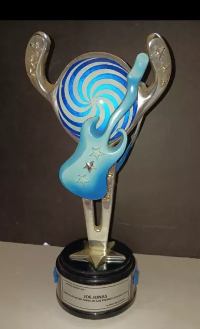 2011 Joe Jonas Brothers Telehit hvy RARE trophy & 2023 Dodger Stadium wrist band