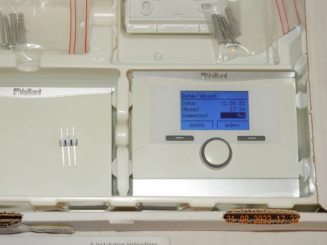 THERMOSTAT D'AMBIANCE SANS fil programmable Vaillant VRT 350 F avec