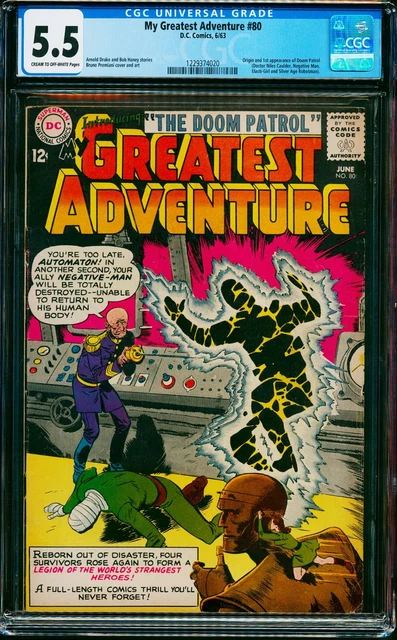 My Greatest Adventure #80 CGC 5.5 DC 1963 1st Doom Patrol! N3 121 cm clean