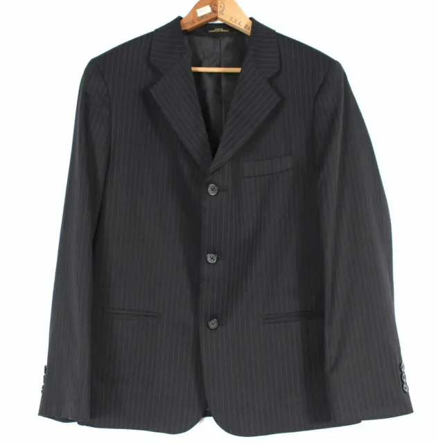 Boys Youth 18R George Black Pinstripe 3 Button Blazer Suit Jacket 316