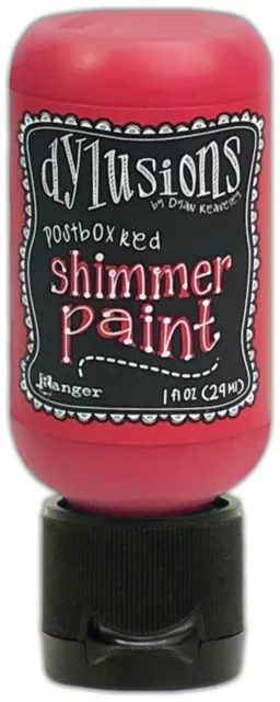 Dylusions Shimmer Paint 1oz Postbox Red