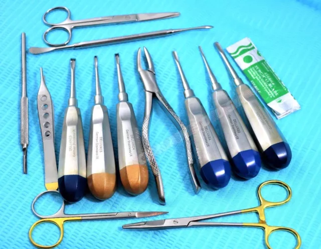 PREMIUM GERMAN Veterinary Dental Extraction Instruments Kit Forceps-A+ QUALITY