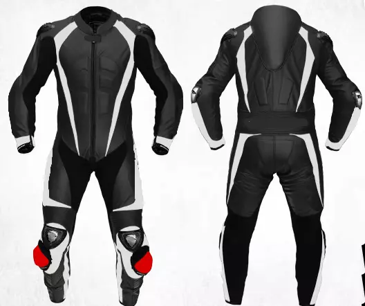 Mens A Grade Leather Motorcycle 1PC Suit Motorbike Rider Racing Armour Sports AB