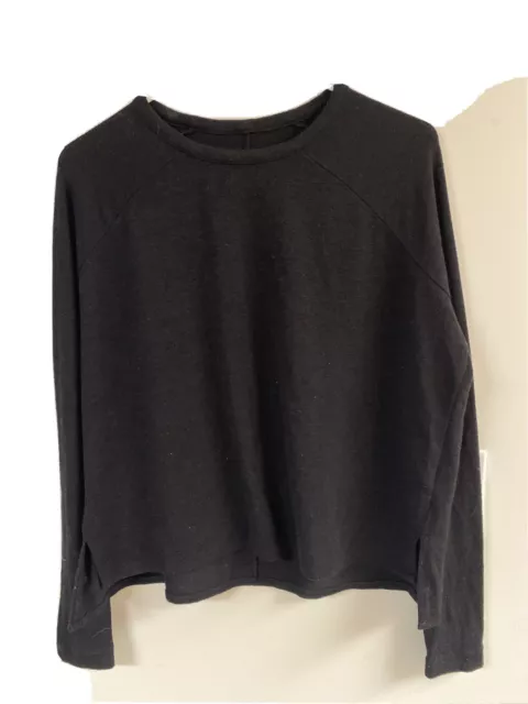 Rag & Bone XS Loose Relaxed Fit Black Color Rayon Blend Long Sleeve Knit Top