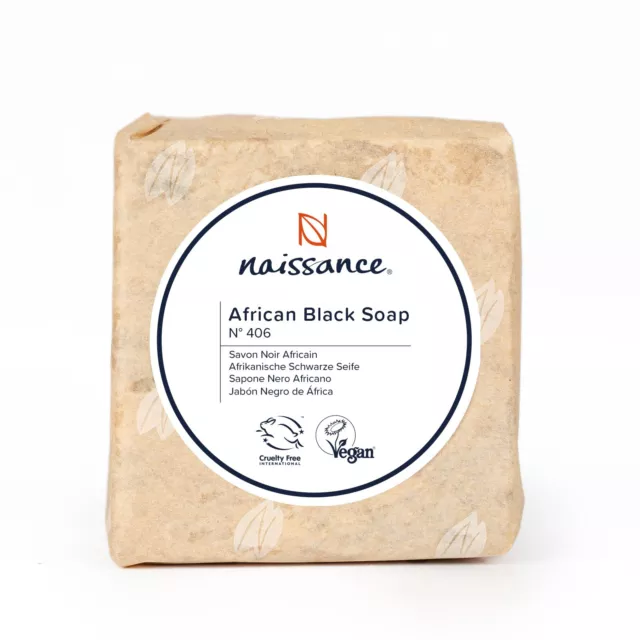 Savon noir africain brut Naissance 100 g avec beurre de karité