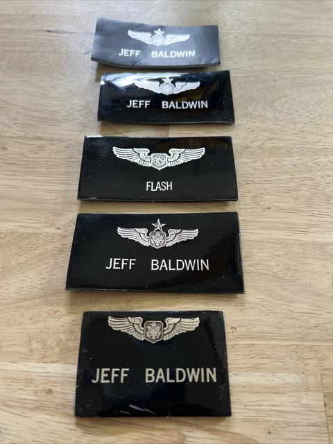 VINTAGE U.S. MILITARY Name Hook&loop Badges Name”Jeff Baldwin” $19.99 ...