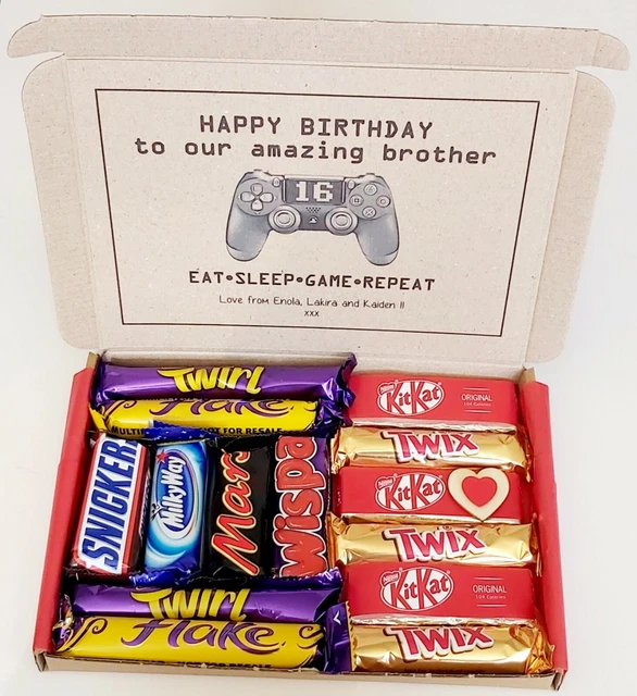 PLAYSTATION PERSONALISED GAME BIRTHDAY GIFT CHOCOLATE BOX CARD Quarantine SON