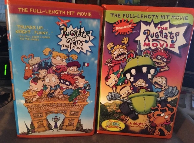 16h Rug Rats LOT OF 2 Rugrats VHS Tapes The Rugrats Movie And Rugrats In Paris The ...