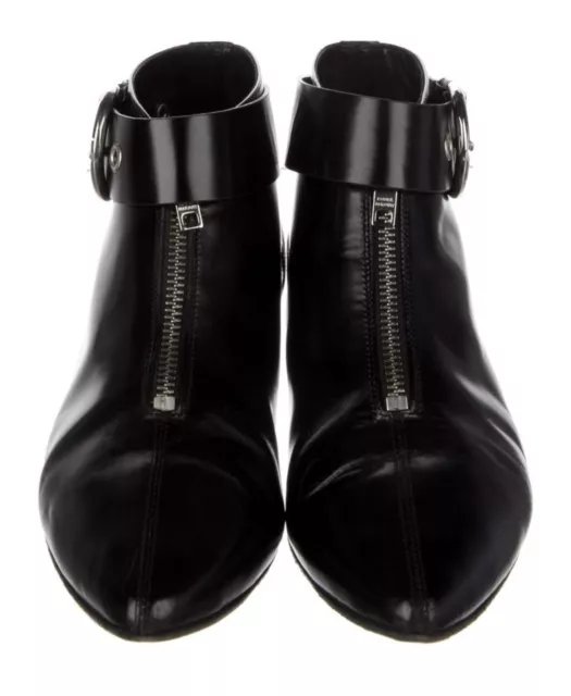 Isabel Marant Rilows Black Leather Ankle Boots $540 FR37/US6