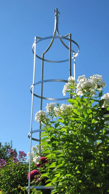 Rosensäule Rosenkönig XXL-> Rankhilfe Obelisk Verzinkt Stahl Höhe 240cm Ø50cm