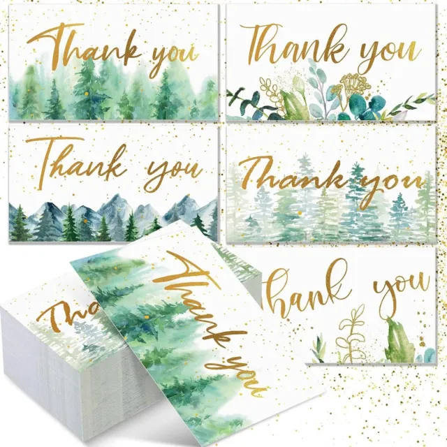 Outus 1500 Pcs Mini Thank You Cards Small Business Thank You Cards Bulk 2 X 3.5