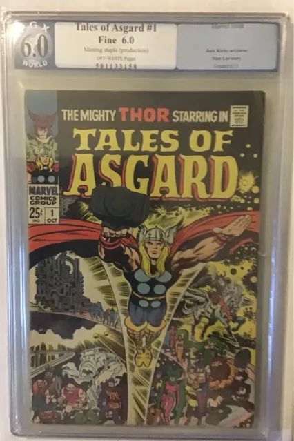 The Mighty Thor Starring in Tales of Asgard #1 PGX 6.0 Marvel 1968