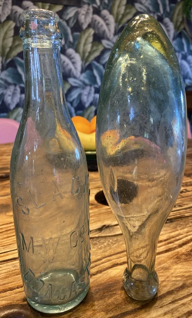 Vintage-Torpedo Glass Bottle + Slacks M.W.Co Ltd-Doncaster-Bottle