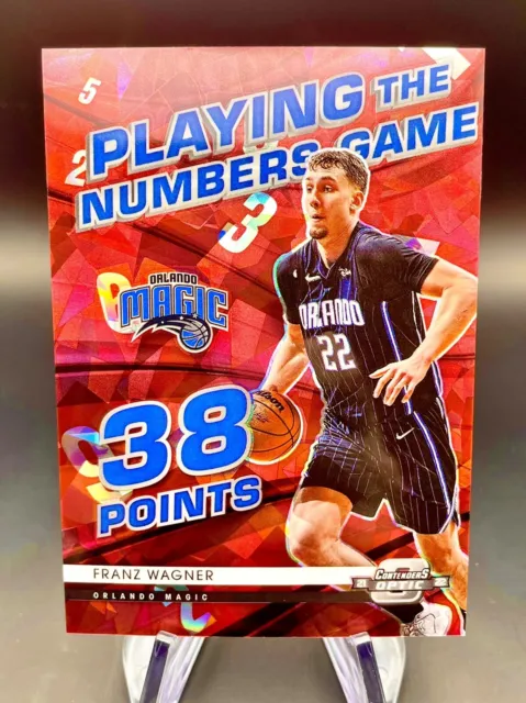 2021-22 Contenders Optic Franz Wagner Numbers Game Cracked Ice Prizm Rookie RC