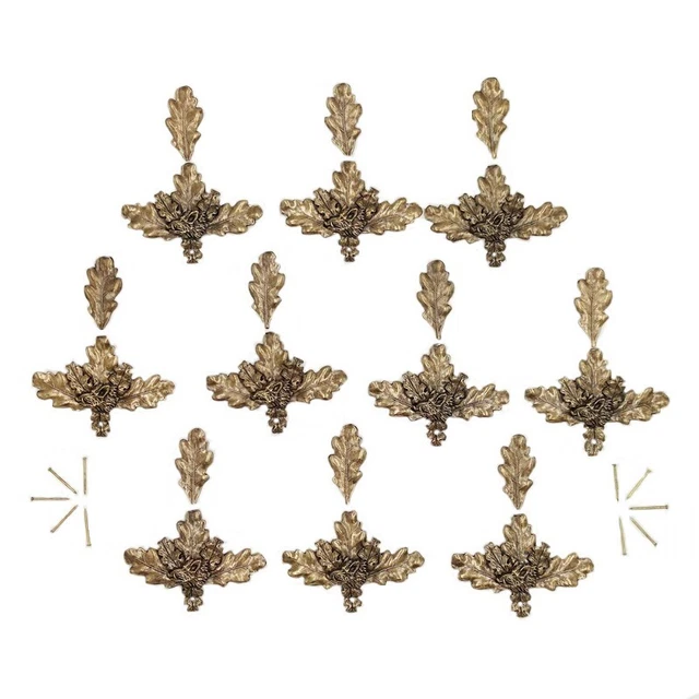 10 Pieza Hoja de Roble Hojas de Cubierta Con Bachenkopf Decoración para Jabalí