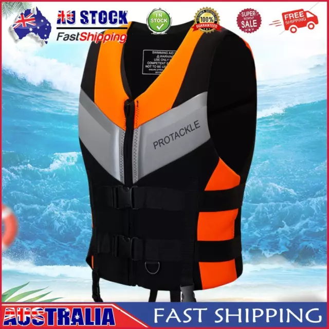 Fishing Water Ski Vest Buoyancy Adults Life Jackets Adjustable for Boating Kayak