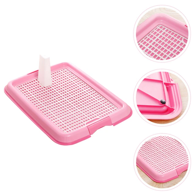 Ricambio WC per animali domestici plastica per pannolini per animali domestici supporto pipì rosa