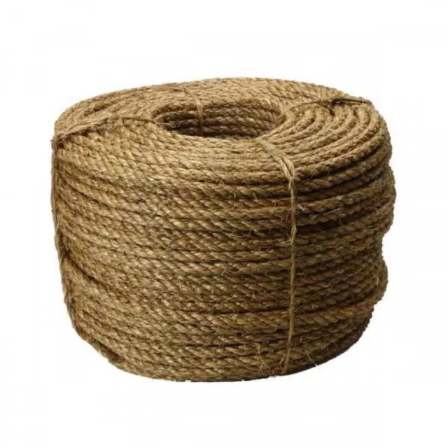 Natural Manila Decking Rope 6Mm - Various Lengths Available Strong Garden Rope