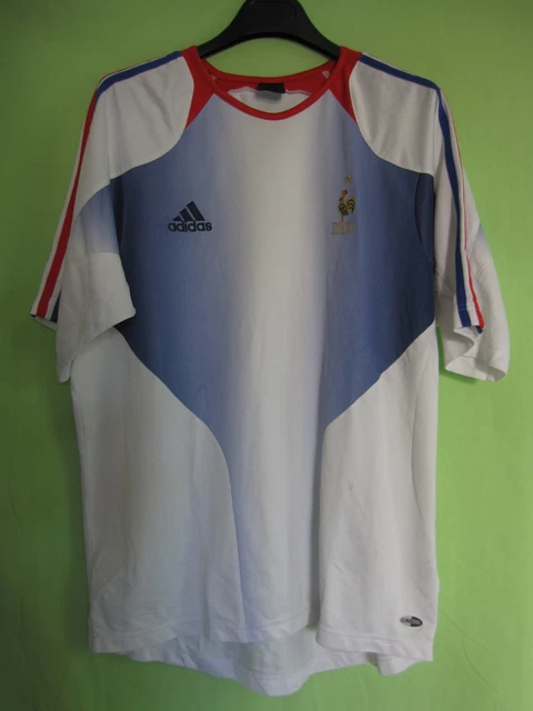 Maillot Adidas équipe De France Entraînement Années 2000 – Taille XL, Occasion