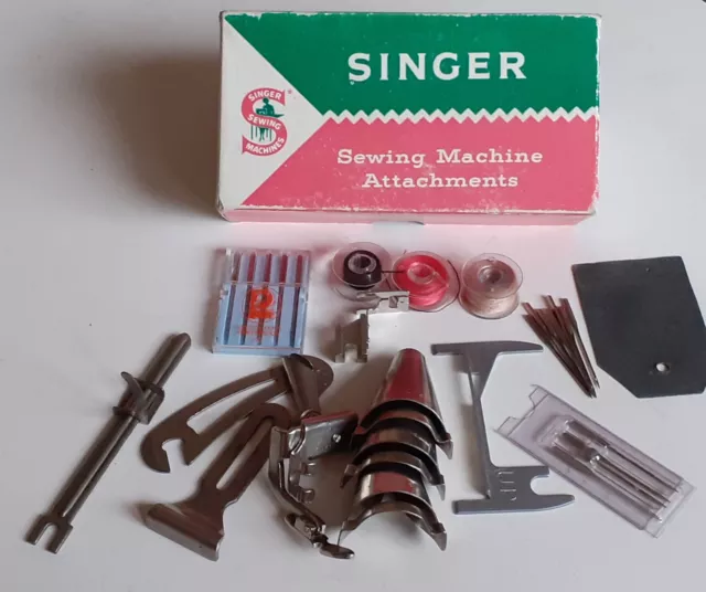 Vintage Singer Sewing Machine Attachments Accessories Boxed