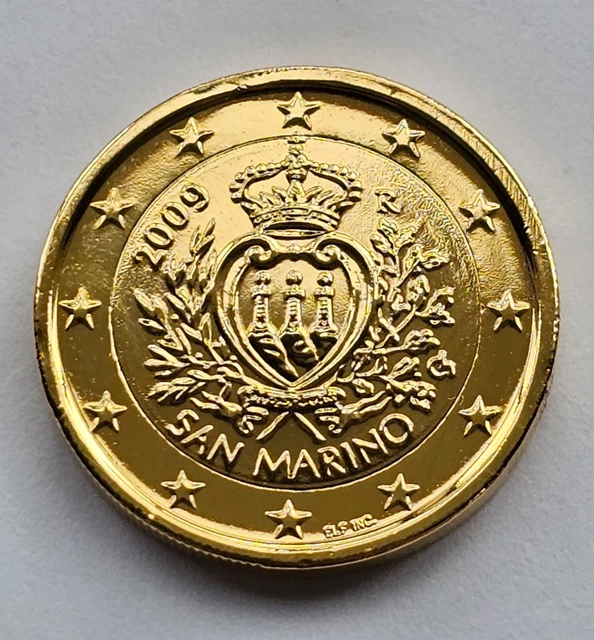 1 euro San Marin 2009 dorée , San Marino, Saint-Marin