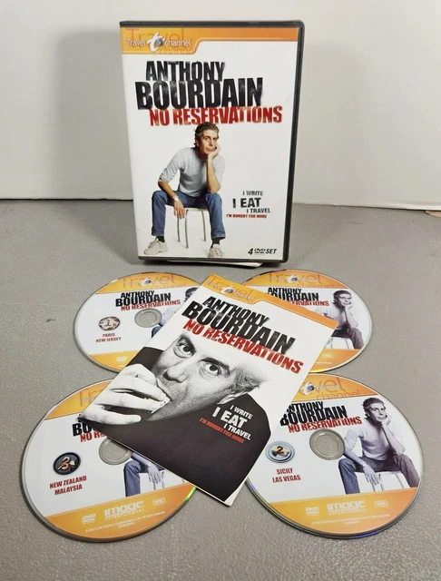 Anthony Bourdain No Reservations 4 DVD Set Collection One Paris Malaysia Vietnam