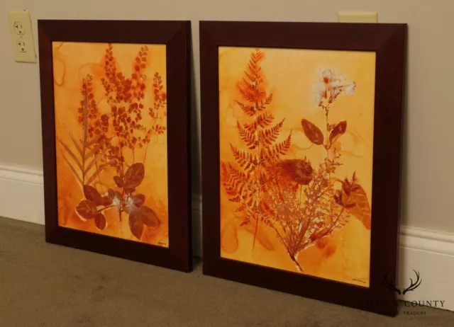 Pair of Botanical Ink-Wash Paintings 3