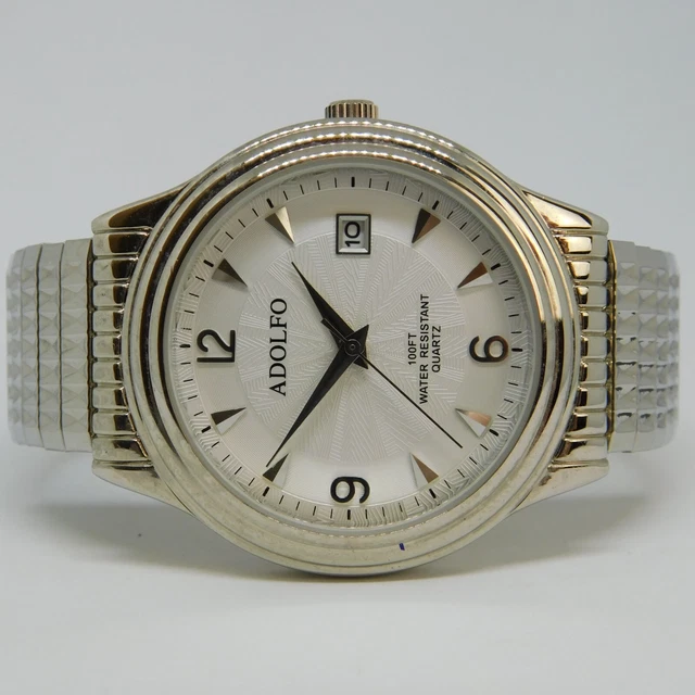 Adolfo watch deals 100ft water resistant